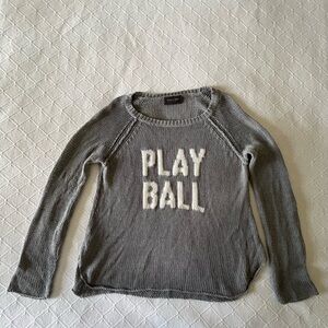 Wooden Ships light Gray PLAY BALL Sweater